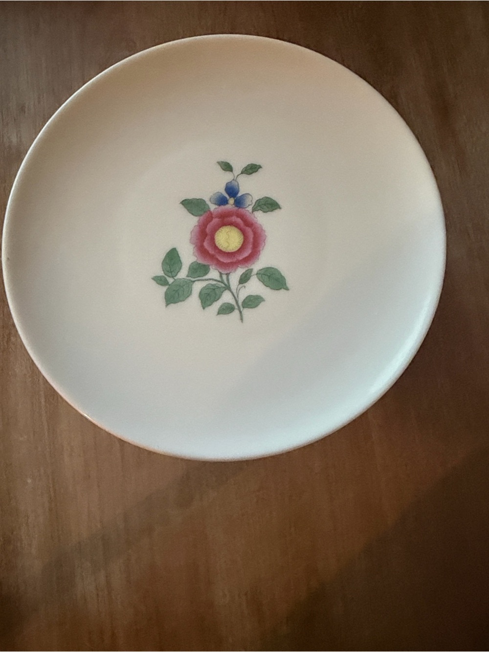 Lenox Vintage Arden Rose Bone China Plate with Pink Flower 8” 4 quantity